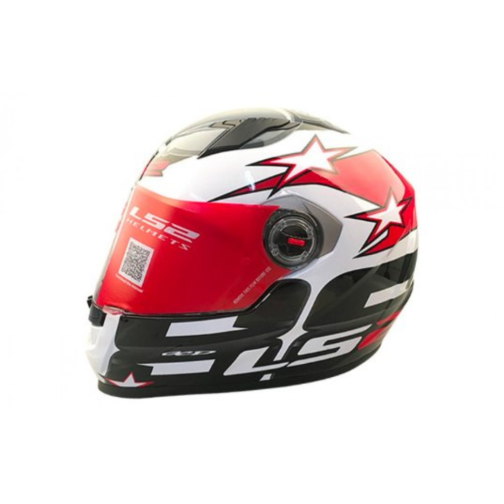Шлем для мотоцикла LS2 FF358 (белый-красный) 