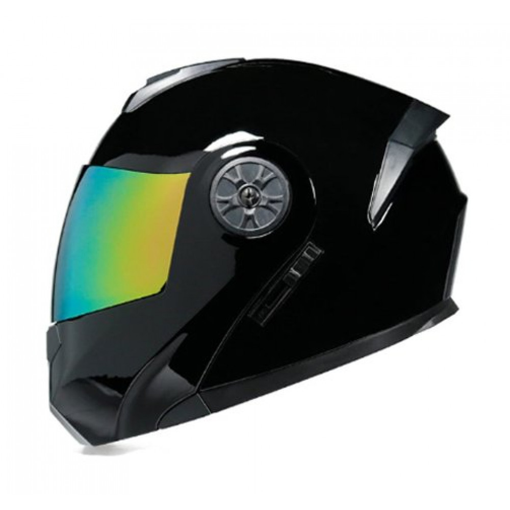 Шлем для мотоцикла ORZ HELMETS (черный-глянцевый)