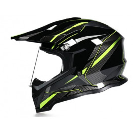 Шлем для мотоцикла ORZ CE-819 (черный-желтый клетка)