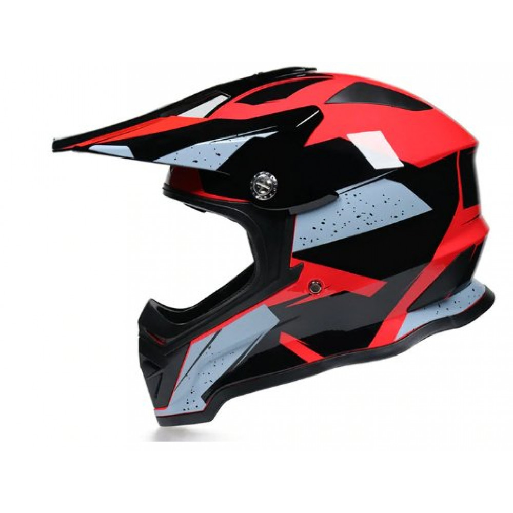 Шлем для мотоцикла ORZ CE-819 (черный-красный-белый)