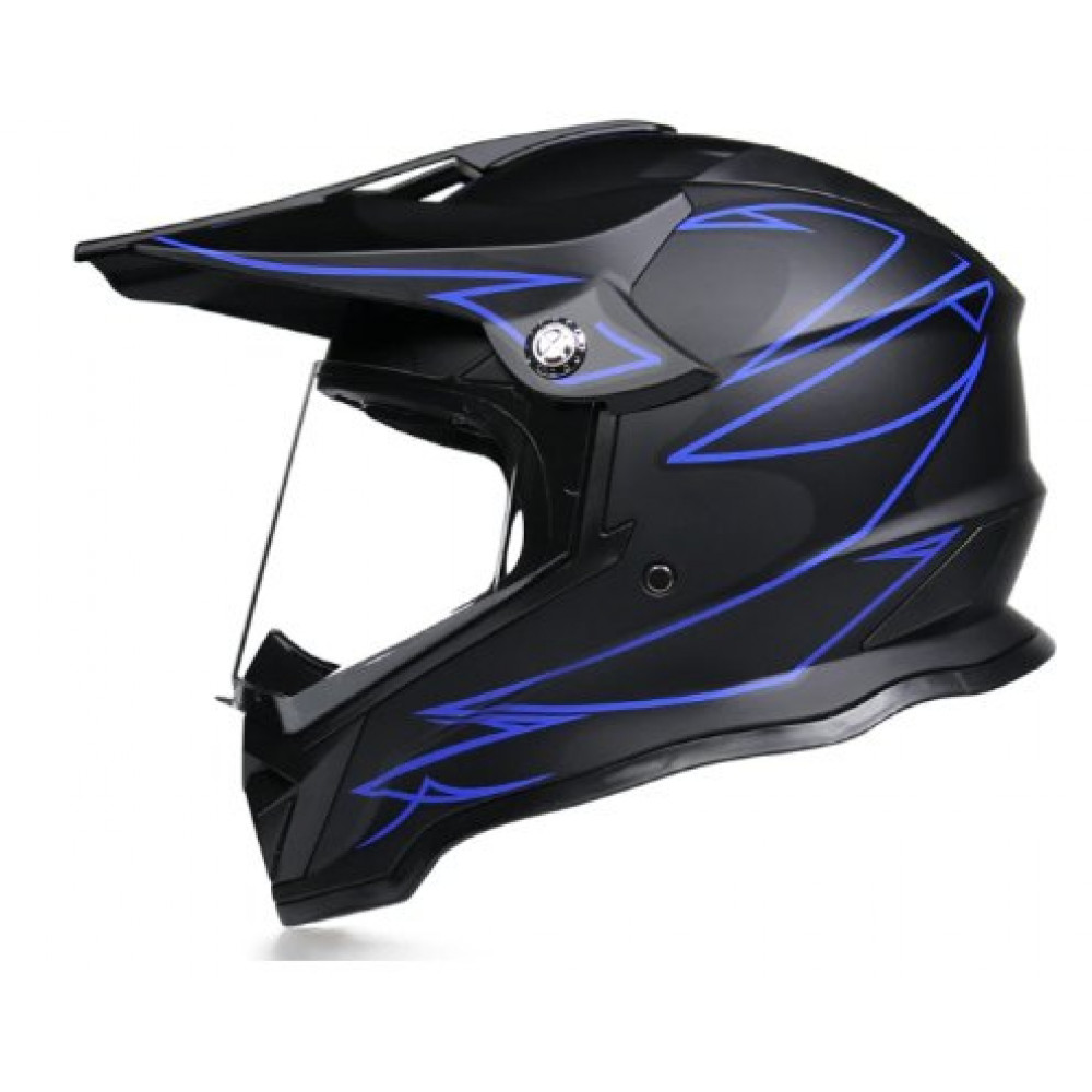 Шлем для мотоцикла ORZ CE-819 (черный-синий)