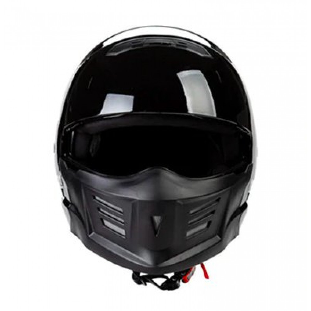 Шлем для мотоцикла ZOMBIES RACING ZR-881 (черный-глянцевый)