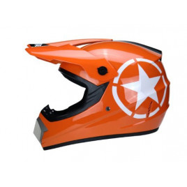 Шлем для мотокросса Orz (оранжевый)