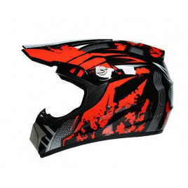 Шлем для мотокросса Orz (черный-красный)