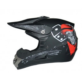 Шлем для мотокросса Orz (черный Игральная кость)