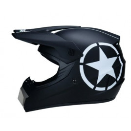 Шлем для мотокросса Orz (черный-белый)