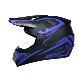 Шлем для мотокросса Orz (черный-синий)