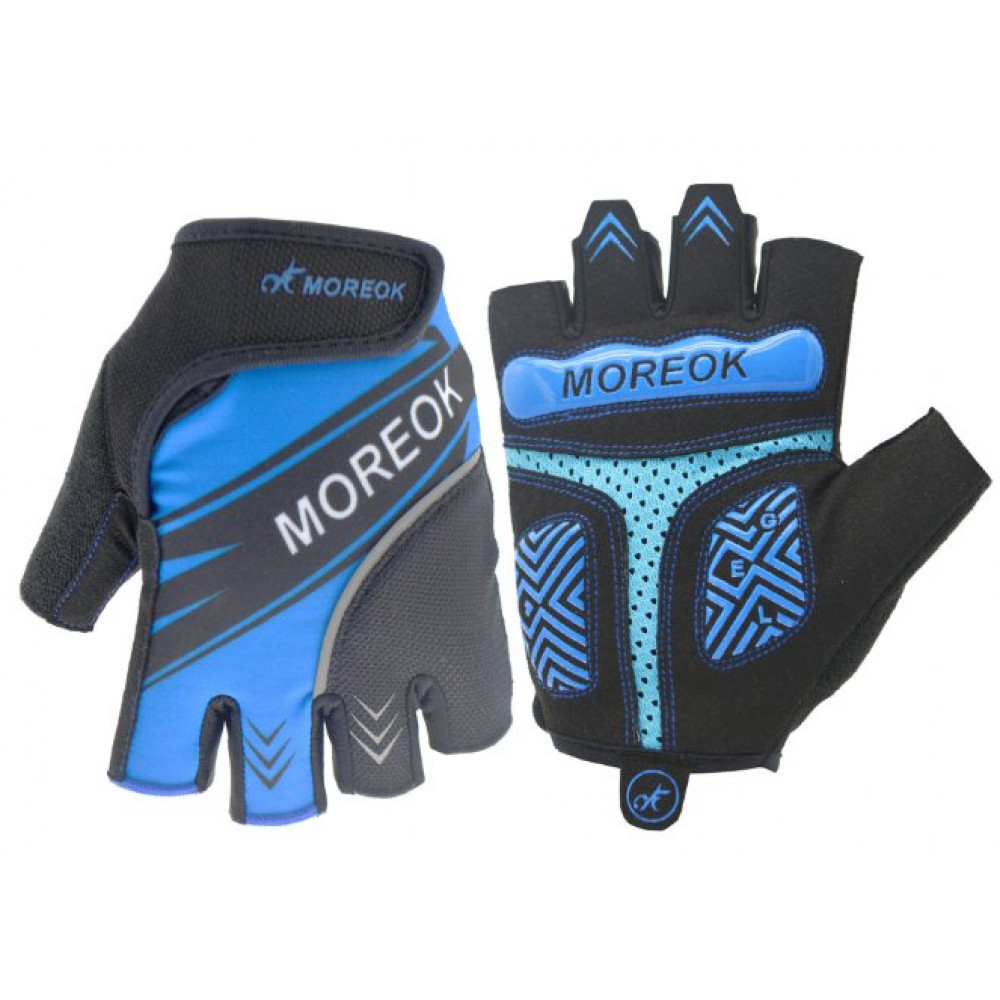 Перчатки для мотоциклистов MOREOK MK098 (черный-синий)