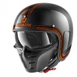 Шлем для мотоцикла SHARK S-DRAK (черный-оранжевый)
