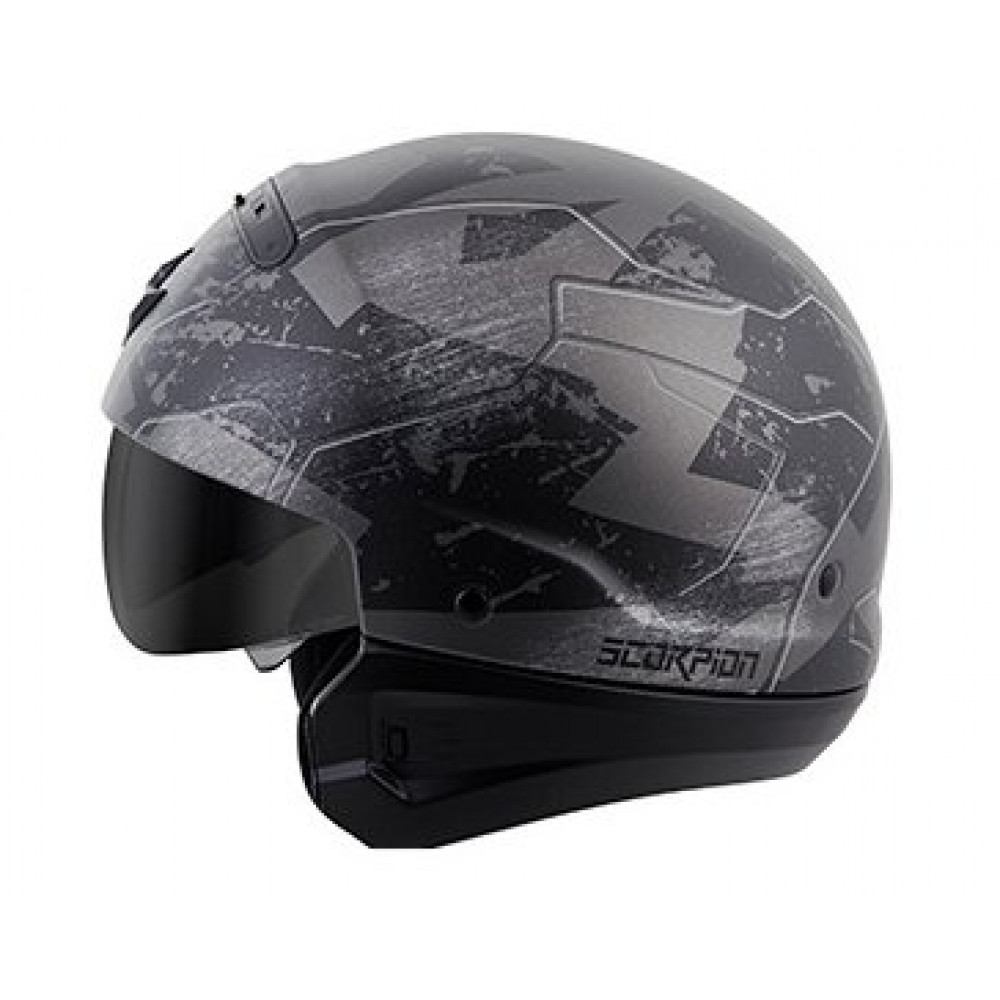 Шлем для мотоцикла SCORPION EXO (серый-черный)