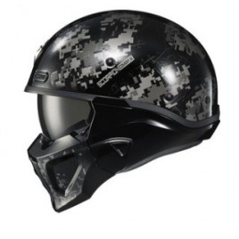 Шлем для мотоцикла SCORPION EXO (черный-серый мозайка)