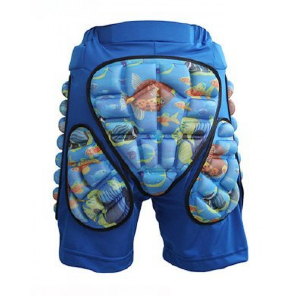 Горнолыжные защитные шорты SOARED S12 детские (синий)