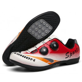 Кроссовки для велоспорта SAIKRON T72 без крепления (белый-красный)