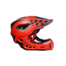Детский шлем для мотокросса Cigna 014 (черно-красный)