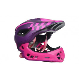 Детский шлем для мотокросса Cigna 014 (фиолетово-розовый)