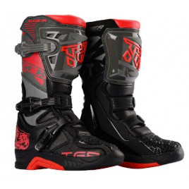 Детские ботинки для мотоцикла TR MT6 (черно-серо-красные)