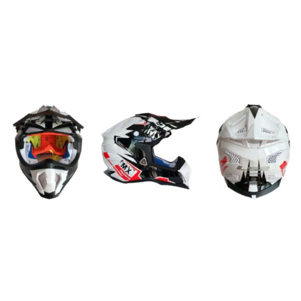 Шлем для мотокросса LS2 MX 470 (черно-белый)
