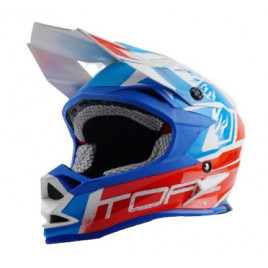 Шлем для мотокросса TORC T32 (бело-сине-красный)