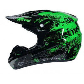 Шлем для мотоцикла FOX DH (черный-зеленый)