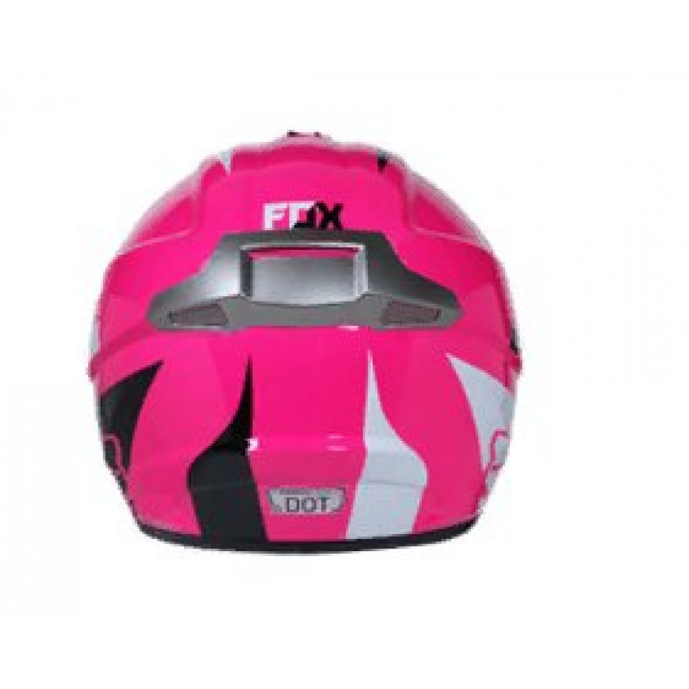Шлем для мотоцикла FOX WLT-12 (черный-розовый)