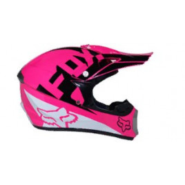 Шлем для мотоцикла FOX WLT-12 (черный-розовый)