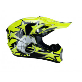 Шлем для мотоцикла FOX WLT-12 (черный-желтый)