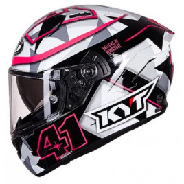 Закрытый шлем KYT AL (черный-розовый)