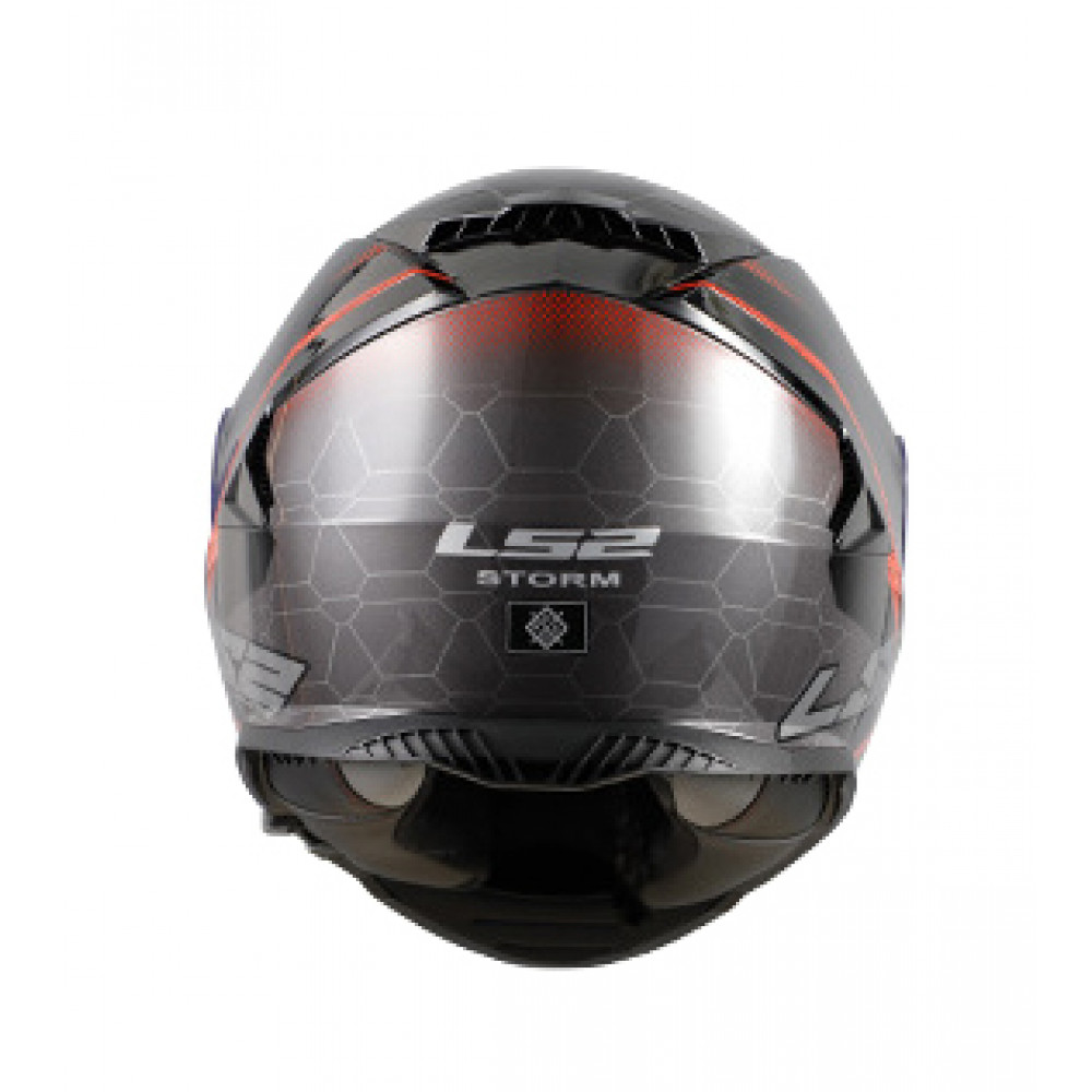 Мотоциклетный шлем LS2 FF800 (черный-серый-красный)