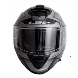 Мотоциклетный шлем LS2 FF800 (серый-черный-бардовый)