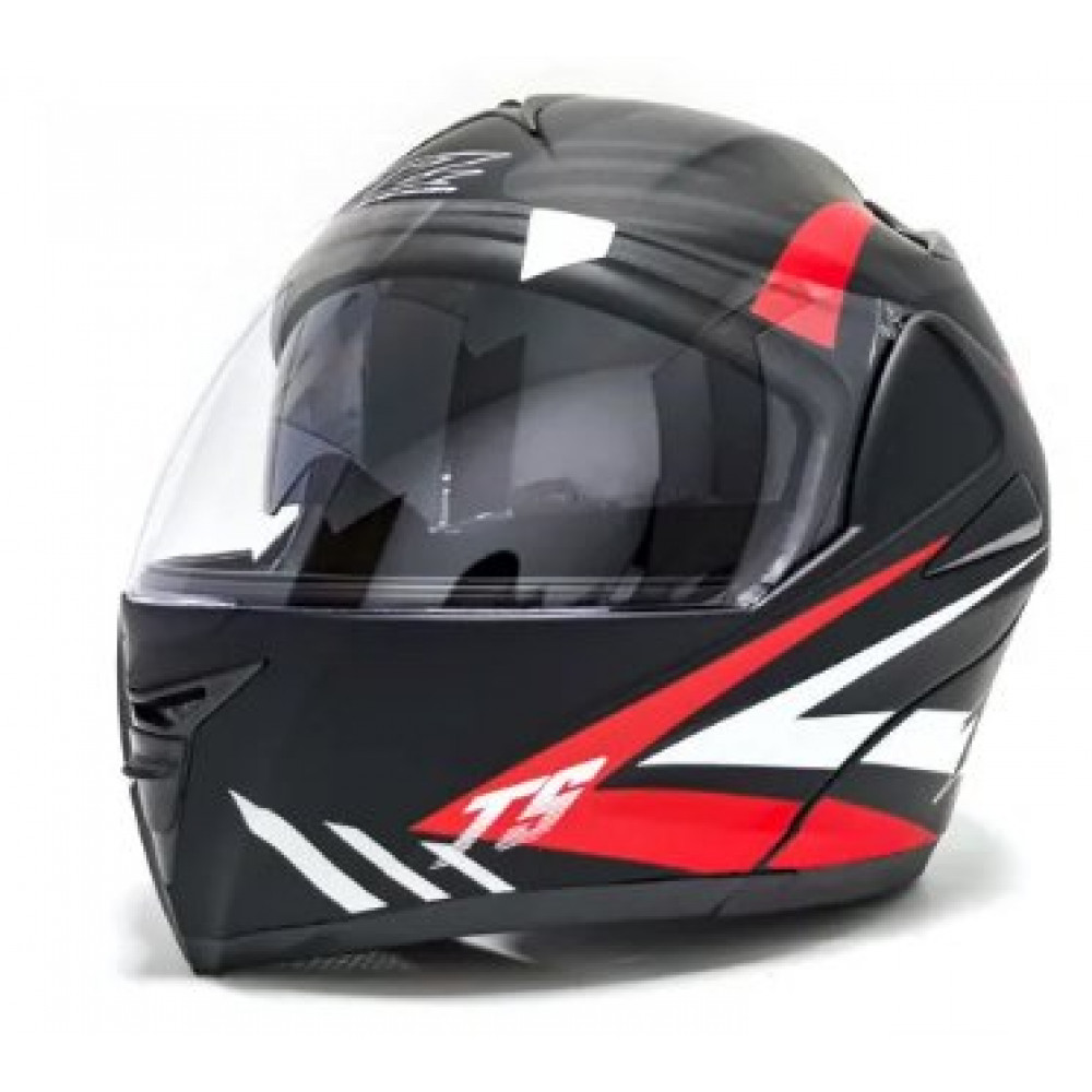 Мотоциклетный шлем VIRTUE TF808 (черный-красный)