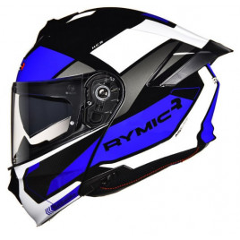Шлем для мотоцикла RYMIC RAVGER (синий-белый-черный)