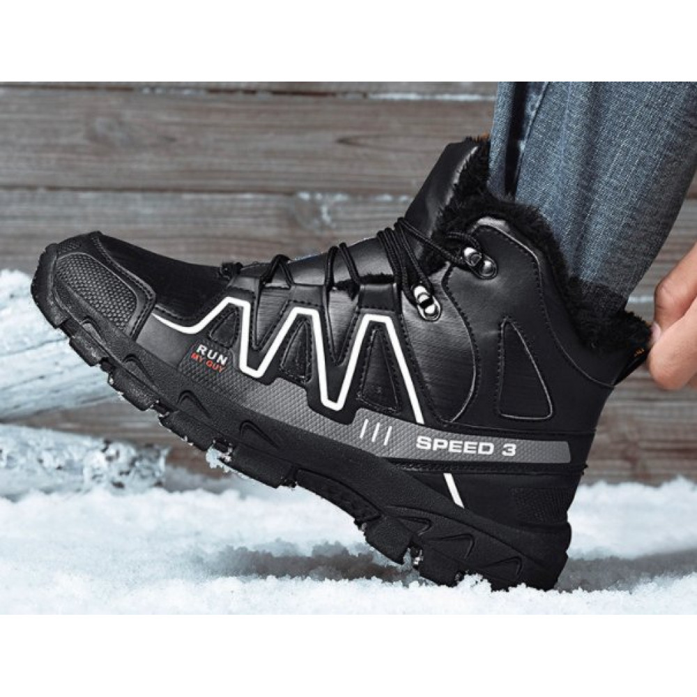 Ботинки снегоходные WAGUOGONG J3 (черный-серый)
