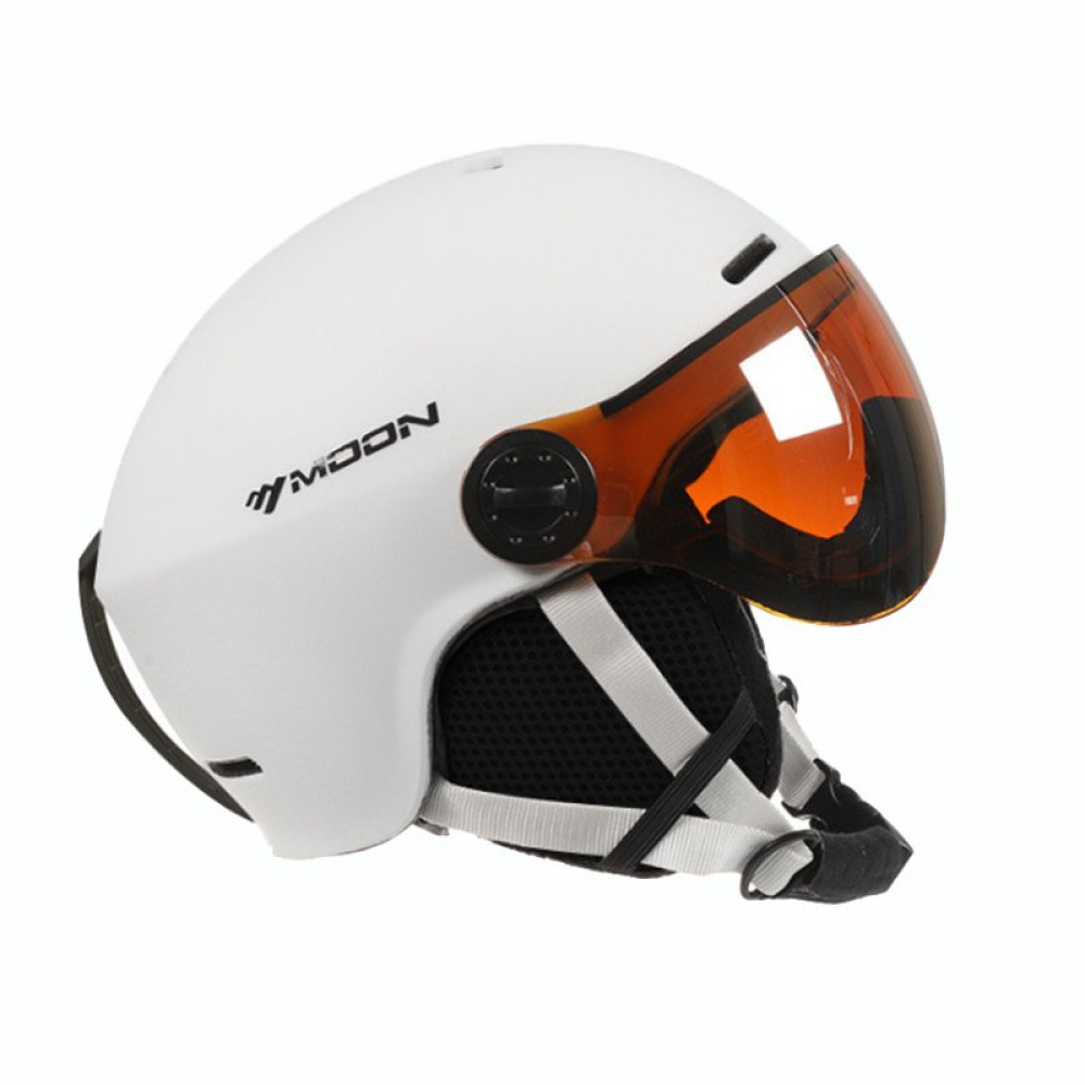 Горнолыжный шлем с визором MOON MS99 (белый)