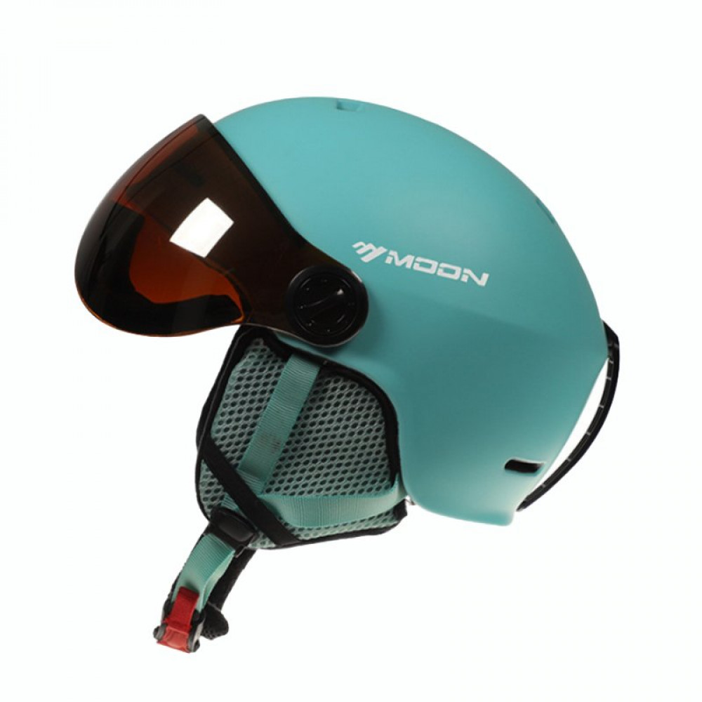 Горнолыжный шлем с визором MOON MS99 (голубой)