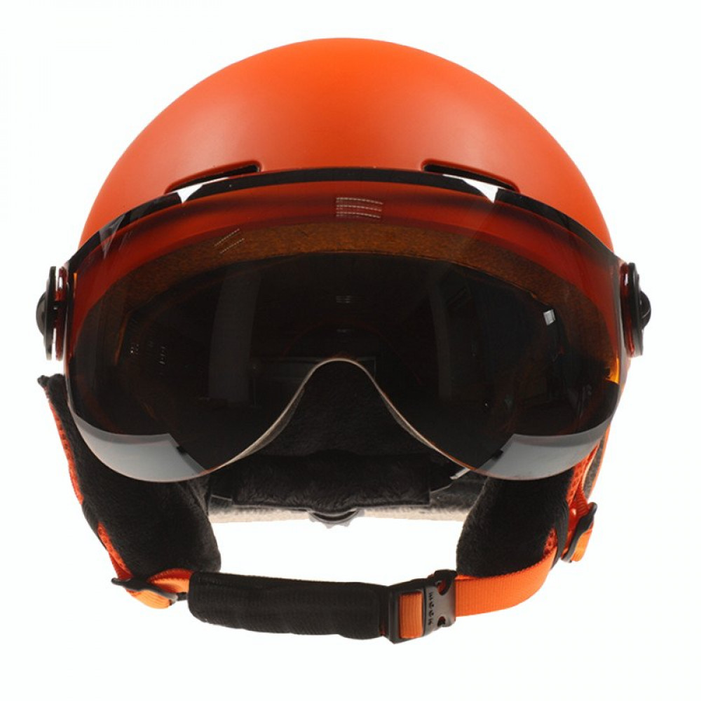 Горнолыжный шлем с визором MOON MS99 (оранжевый)