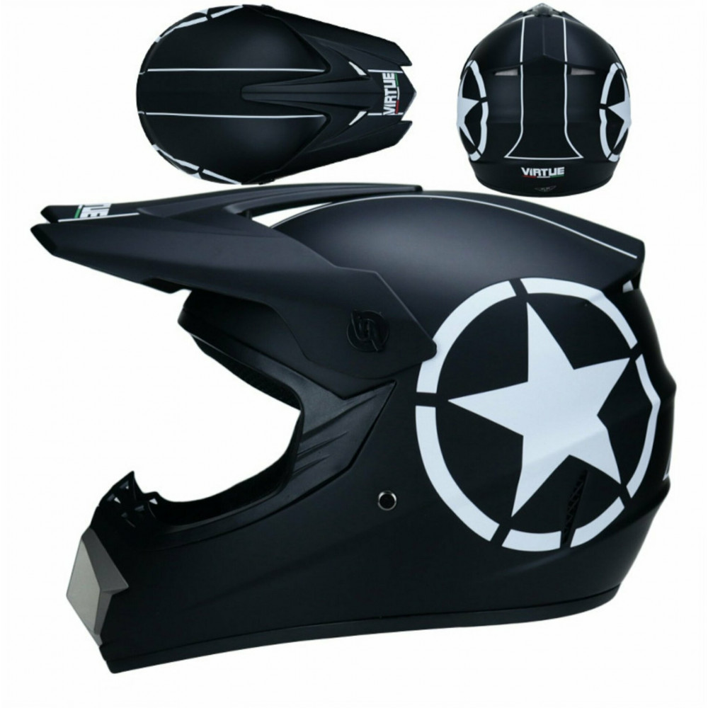 Шлем для квадроцикла CASCOS AL-59 (белый-черный) 