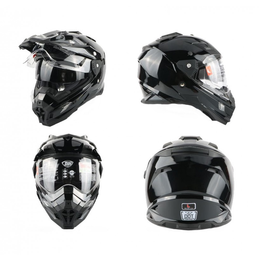 Шлем для квадроцикла THH TX-27 (черный глянцевый)
