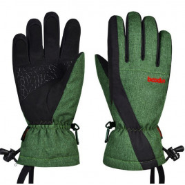 Перчатки BOODUN 62 для снегохода (черный-зеленый)