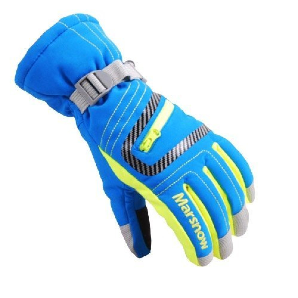 Горнолыжные перчатки MARSNOW (голубой) 