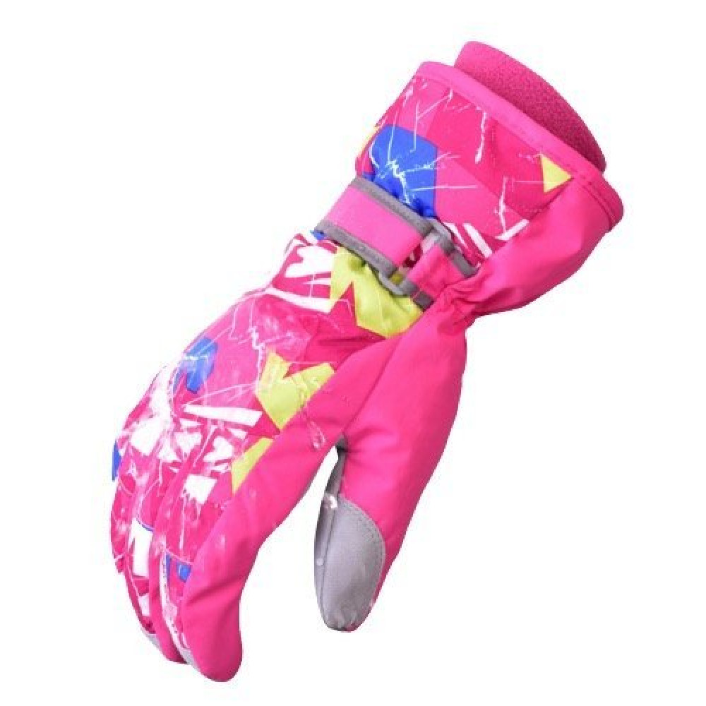 Горнолыжные перчатки MARSNOW (розовый-разноцветный) 