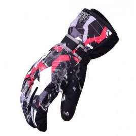 Горнолыжные перчатки MARSNOW (черный-разноцветный) 