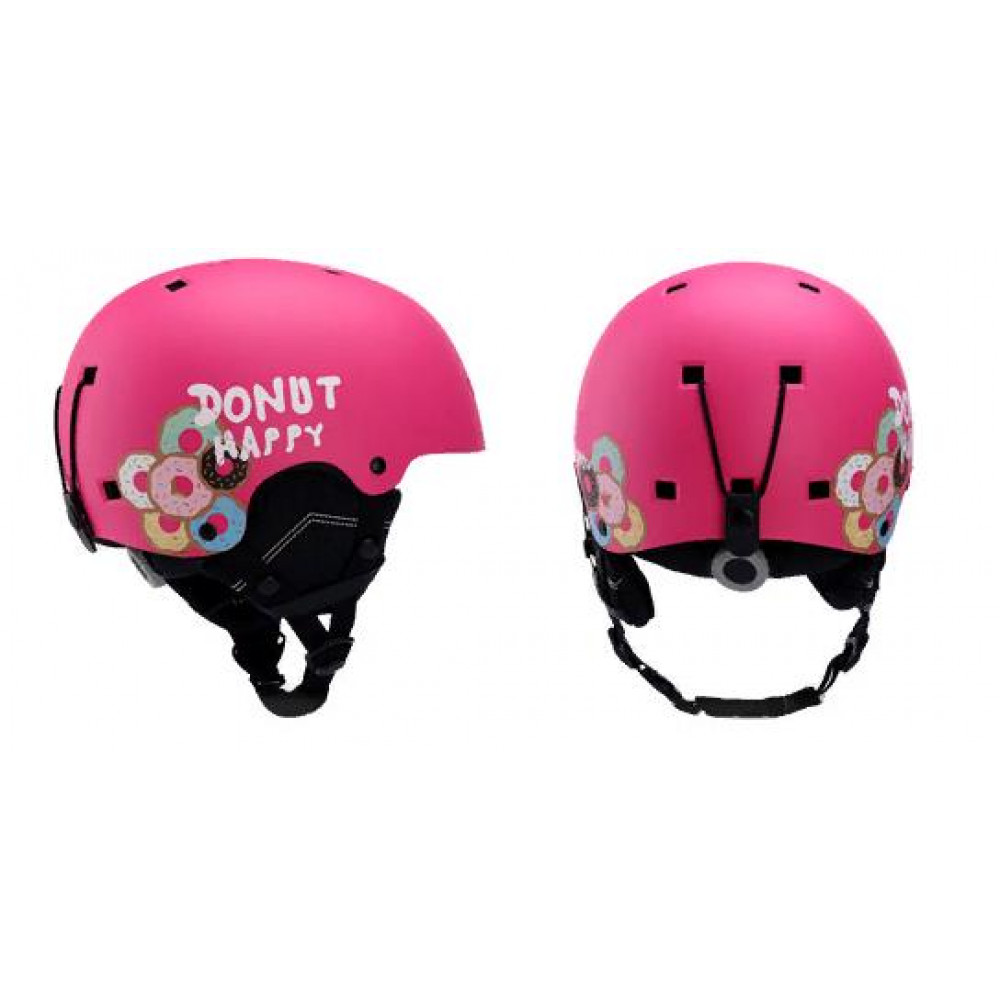 Детский горнолыжный шлем SMN D42 (розовый)