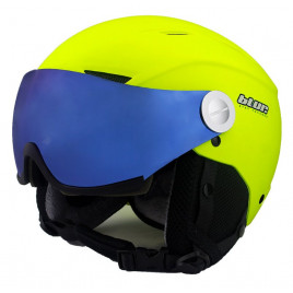 Шлем для сноуборда BLUR V-021 с синим визором (желтый)