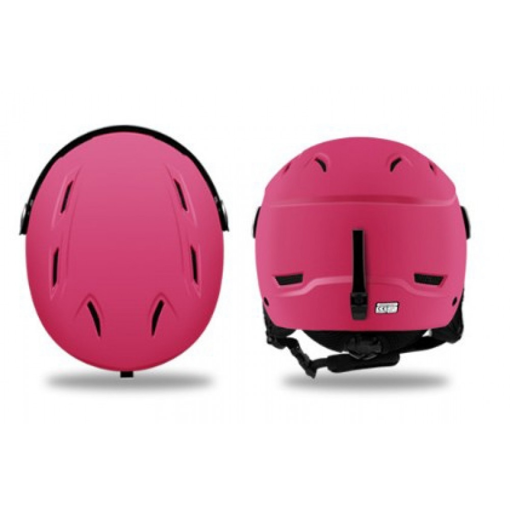 Шлем для сноуборда BLUR V-021 с синим визором (розовый)