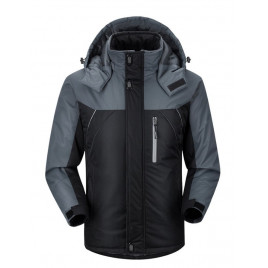 Горнолыжная куртка BEST RAW LS-D92 (черный-серый)