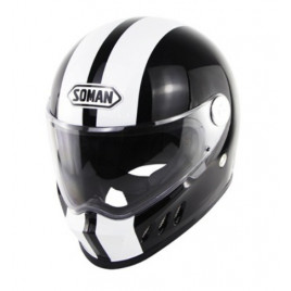 Шлем для картинга BSDDP AO320 (черный-белый)