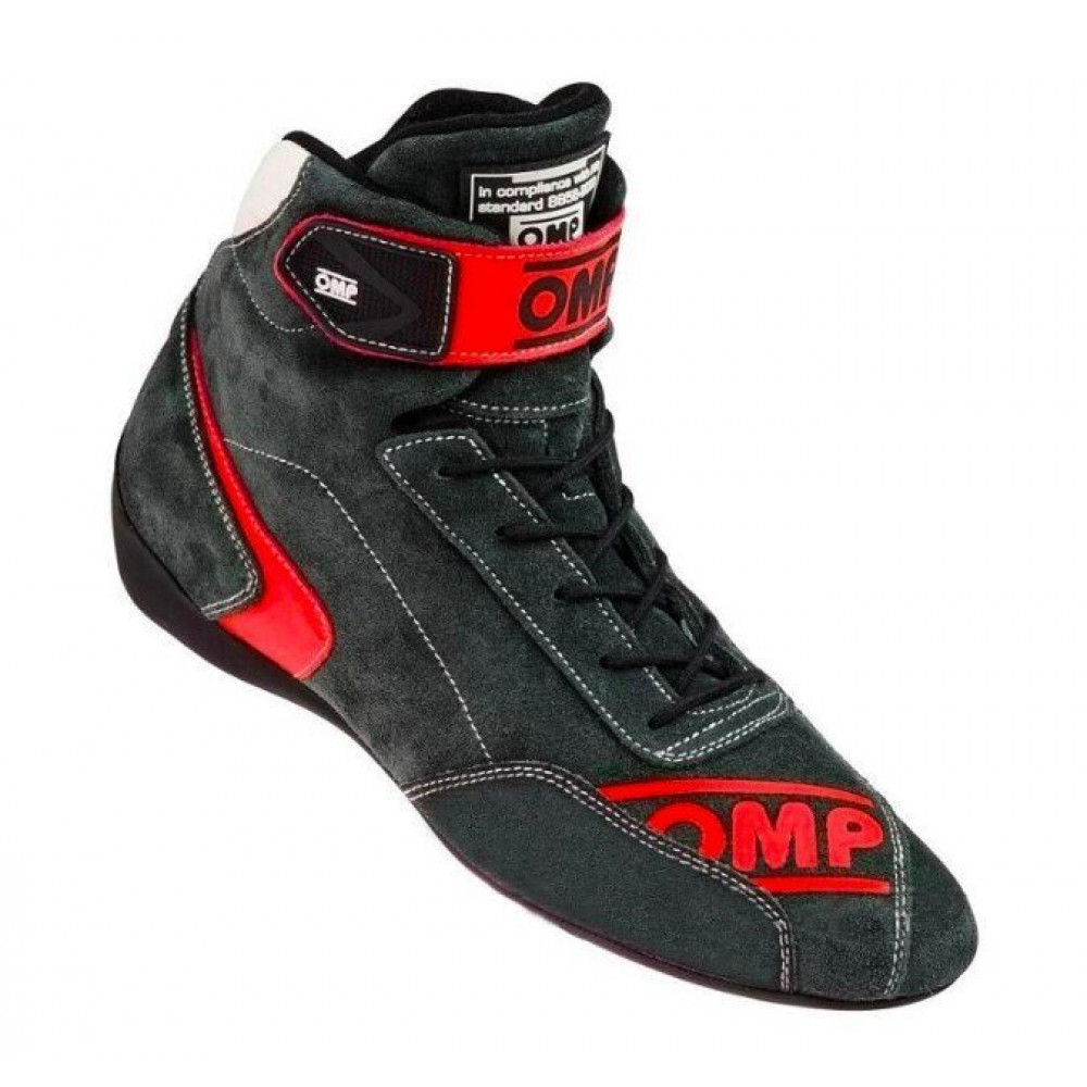 Ботинки для картинга OMP BN-584 с омологацией FIA (черный-красный)