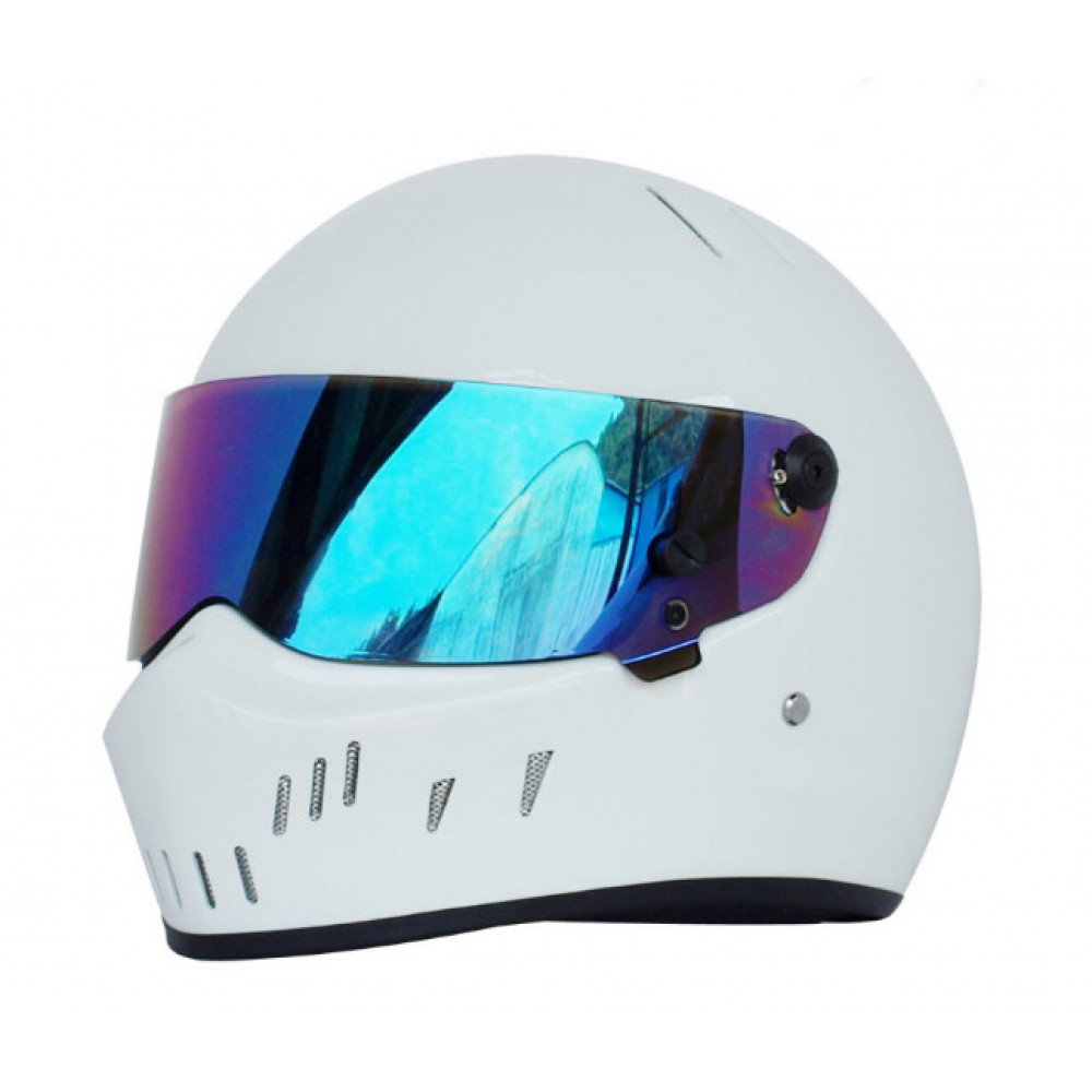 Шлем для картинга CRG ATV-2 цветной визор (белый)