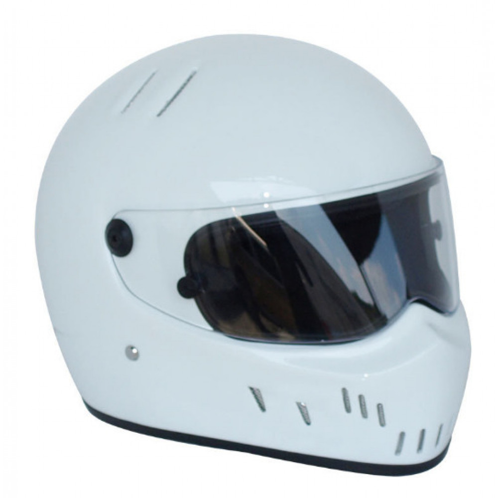 Шлем для картинга CRG ATV-2 прозрачный визор (белый)