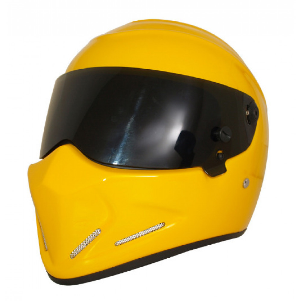 Шлем для картинга CRG ATV-4 черный визор (желтый)
